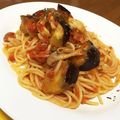 Nya6nya6's cooksnap of when they made しめじと茄子のトマトソースパスタ.
