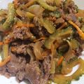 ＊みかりんこ＊'s cooksnap of when they made 牛肉とゴーヤのオイスター炒め.
