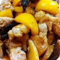 ヒナごはん's cooksnap of when they made 鶏ももとなすの黒酢炒め✾ナッツ入り.