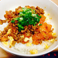 ほわりばちゃん's cooksnap of when they made トマトとひき肉でとまひき丼♪.