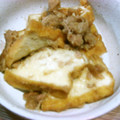 hinoko★'s cooksnap of when they made 【男子弁当】厚揚げのツナ煮と卵白ベーコン.