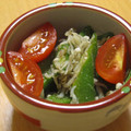 もんしゅしゅ's cooksnap of when they made 簡単！オクラとトマトとじゃこのおひたし！.