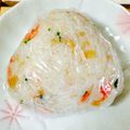 ジンベえちゃん's cooksnap of when they made 天むす味のおにぎり.