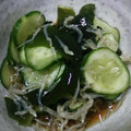 riea1130's cooksnap of when they made わかめときゅうりの酢の物.