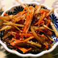 あーchan723's cooksnap of when they made 激辛！爽快！牛蒡と新生姜のきんぴら.