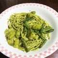 柚忍者's cooksnap of when they made チューボーですよ！ パスタジェノベーゼ.