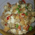 ☆佳恵☆'s cooksnap of when they made 豚こま×厚揚げ♡めんつゆでさっぱり丼.