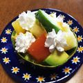 YUKIKI☆'s cooksnap of when they made アボカドとフルーツのデザートココット.