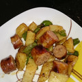 ★くまた★☆'s cooksnap of when they made お弁当用じゃがいもとソーセージの炒めもの.