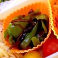 fummy．'s cooksnap of when they made お弁当のおかずにピーマンと塩昆布の和え物.