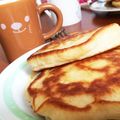 むむむっこ's cooksnap of when they made 簡単もちもちホットケーキ♡卵なし牛乳なし.