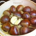♪ルンルン♪♪'s cooksnap of when they made 超簡単！ほっくりな蒸し栗♪.