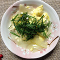 まのぬけ姫's cooksnap of when they made 塩だしつゆ使用☆新玉ねぎと豆腐の玉子とじ.