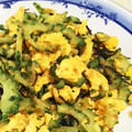 なるchan's cooksnap of when they made ゴーヤーと塩昆布で卵とじ.