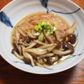 のんたんΣ's cooksnap of when they made きのこあんかけハンバーグ.