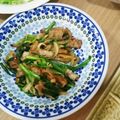 かよまる♪'s cooksnap of when they made 豚肉とニラのみそ炒め☆どんぶり.