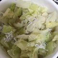 かめろん0804's cooksnap of when they made キャベツとシラスのおひたし.