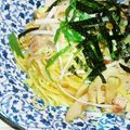 hirobatake's cooksnap of when they made 娘大好き❤蓮根と梅干しのバター醤油パスタ.