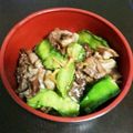 shinrimyu's cooksnap of when they made 四角豆◇とぶた肉のニンニク炒め.
