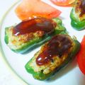 クックT75UM7☆'s cooksnap of when they made ピーマンの肉詰め.