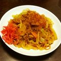 みんてあ's cooksnap of when they made ランチに簡単！フライパンひとつで焼うどん.