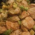 べびよ's cooksnap of when they made アボカドとチキンのわさび醤油炒め.