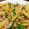 チュン子☆'s cooksnap of when they made お弁当にも◎豚こま☆じゃがいも☆中華炒め.