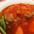 catnana's cooksnap of when they made 簡単チーズ入りハンバーグ トマトソース！.