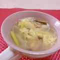 赤い電話's cooksnap of when they made 夜中のスープ☆卵・ネギ・椎茸☆優しい味.