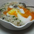 どらみﾁｬﾝ's cooksnap of when they made 簡単♪きのこ雑炊温卵のせ.