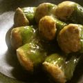 野菜のはたけ's cooksnap of when they made ピーマンの肉詰め煮込み.