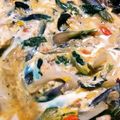 しっぽさきまるまり♪'s cooksnap of when they made モロヘイヤとハトムギのスープ.