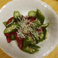 せつみか's cooksnap of when they made ♪しらすとオクラのしばづけ和え.