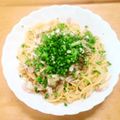 迦楼羅's cooksnap of when they made ◆ゆでてあえるだけ！の和風ツナパスタ◆.