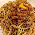 1035's cooksnap of when they made アボカドと切干大根のごま和えパスタ.