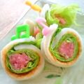 たもたん's cooksnap of when they made グリーンで♬ちくわの紅生姜くるくる.