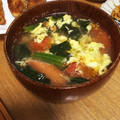 さわノート's cooksnap of when they made ごま油が決め手☆法蓮草とトマトの卵スープ.