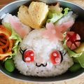 asahimati's cooksnap of when they made ジュエルペットのルビー❤のキャラ弁♪♪.