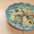 きらり流れ星's cooksnap of when they made もやしと豚肉のにんにく味噌炒め.
