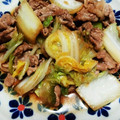 マーガレットらぶ's cooksnap of when they made 簡単　豚肉と白菜の炒め物.