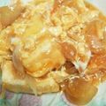 nacuru's cooksnap of when they made タレが美味しい♪豆腐と玉ねぎの卵とじ.