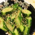 ASAMyyy's cooksnap of when they made 簡単美味しいきゅうりのナムル.