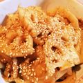 レッドダップル's cooksnap of when they made れんこんの韓国風きんぴら.