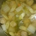 チキ会長's cooksnap of when they made 白菜と鶏ごぼうすりみの汁物.
