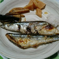 KAERU娘's cooksnap of when they made 元魚屋が教える！美味しい秋刀魚の塩焼き.