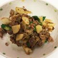 kimiko母's cooksnap of when they made 豚肉のオクラと山芋の梅肉醤油炒め.