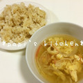 papikun's cooksnap of when they made 時短！簡単！カニカマと卵のスープ！.