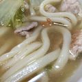 yurietti's cooksnap of when they made 白菜と豚肉✿温まるうどん.