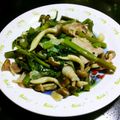 ゆざく's cooksnap of when they made 豚肉とエンサイ(空心菜)のナンプラー炒め.