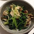 頑張るmama．'s cooksnap of when they made 椎茸入りღほうれん草と柚子のおひたし.
